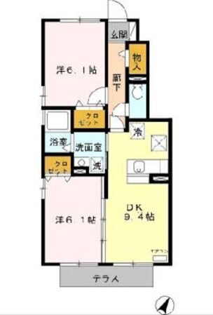 松阪駅 徒歩24分 1階の物件間取画像